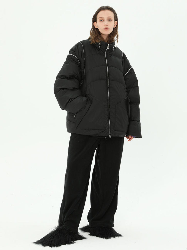 MIICHOUS Detachable Sleeves Puffer Jacket, premium urban and streetwear designers apparel on PROJECTISR.com, Miichous