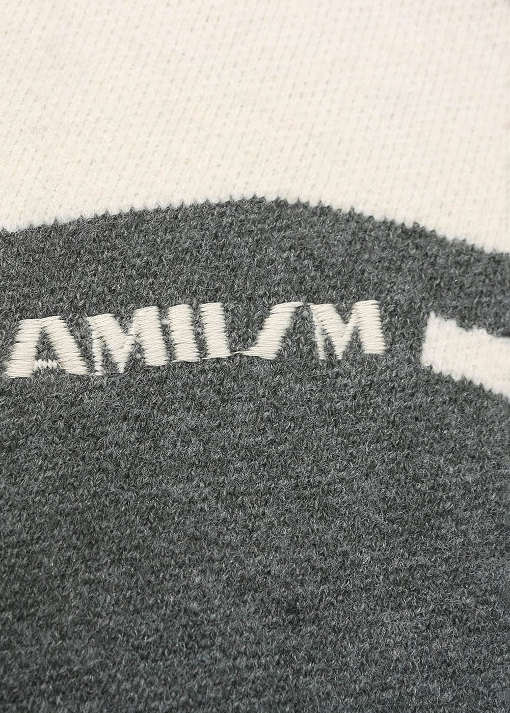 UMAMIISM LOGO Shawl Collar Zip-Up Sweater, premium urban and streetwear designers apparel on PROJECTISR.com, UMAMIISM