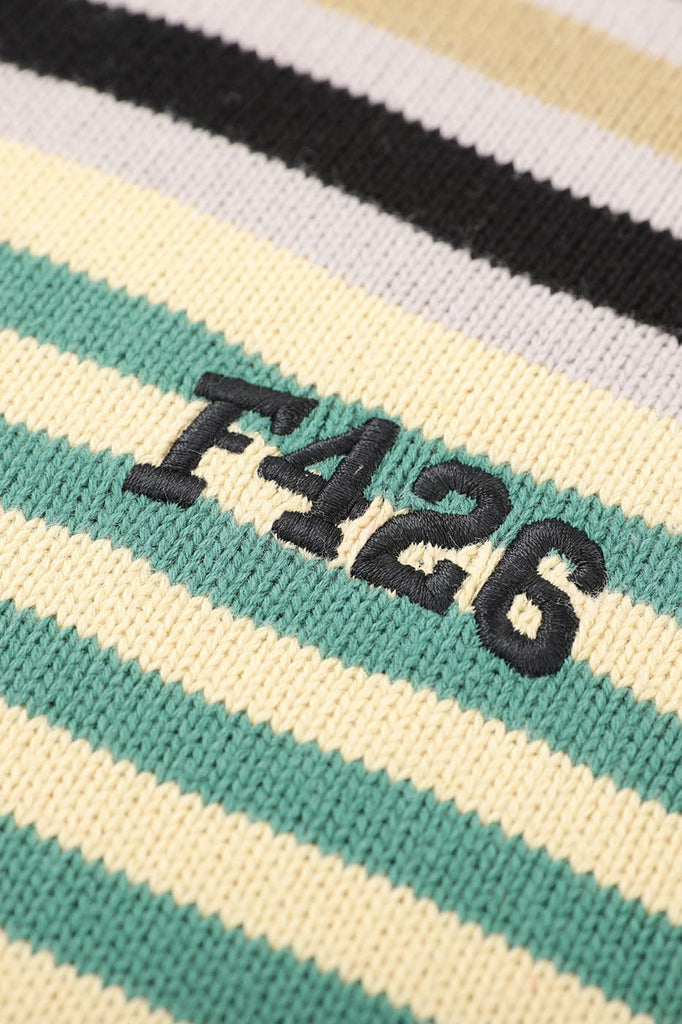F426 Multi-color Striped Sweater, premium urban and streetwear designers apparel on PROJECTISR.com, F426