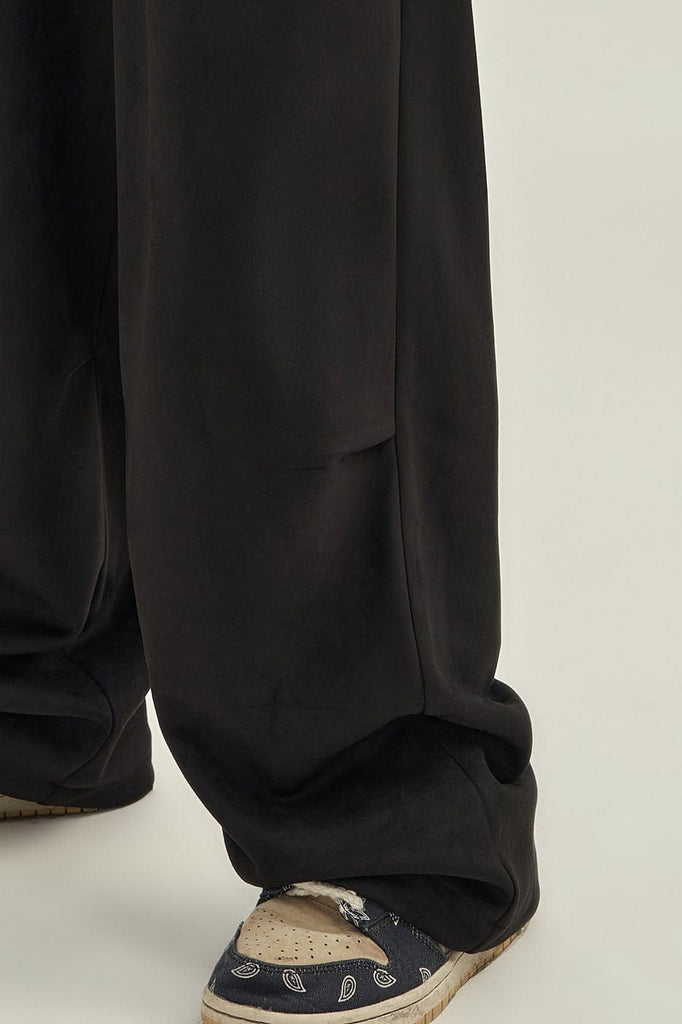 F426 Faux Suede Oversized Crease Pants, premium urban and streetwear designers apparel on PROJECTISR.com, F426