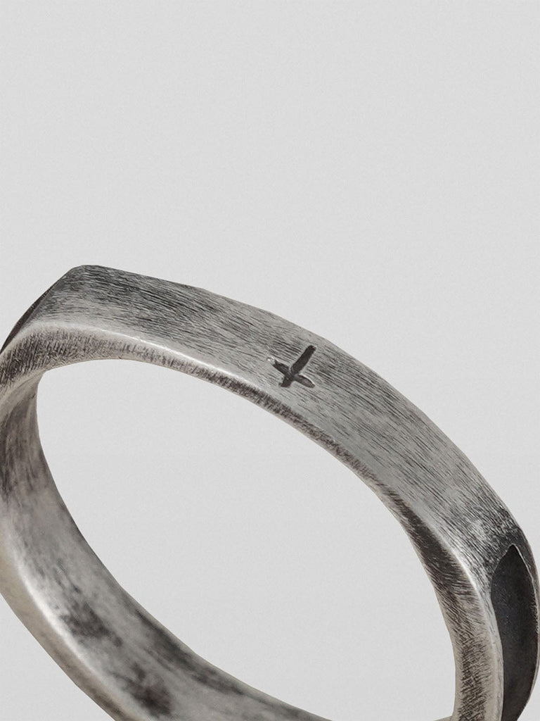 UNDERWATER Silver Cross Engraved Ring, premium urban and streetwear designers apparel on PROJECTISR.com, UNDERWATER