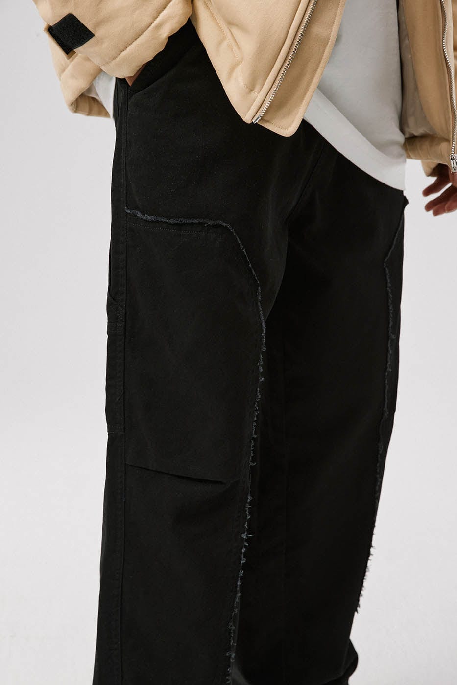 BONELESS Raw Edge Lumber Pants, premium urban and streetwear designers apparel on PROJECTISR.com, BONELESS