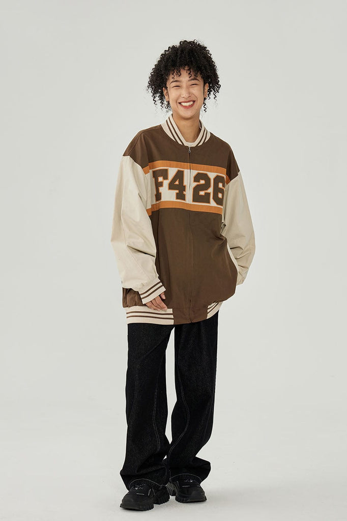 F426 Classic Zip-Up Woven Baseball Jacket, premium urban and streetwear designers apparel on PROJECTISR.com, F426