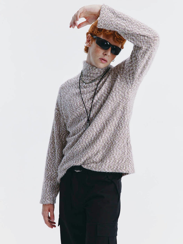 LEONSENSE Turtleneck Chenille Sweater, premium urban and streetwear designers apparel on PROJECTISR.com, LEONSENSE