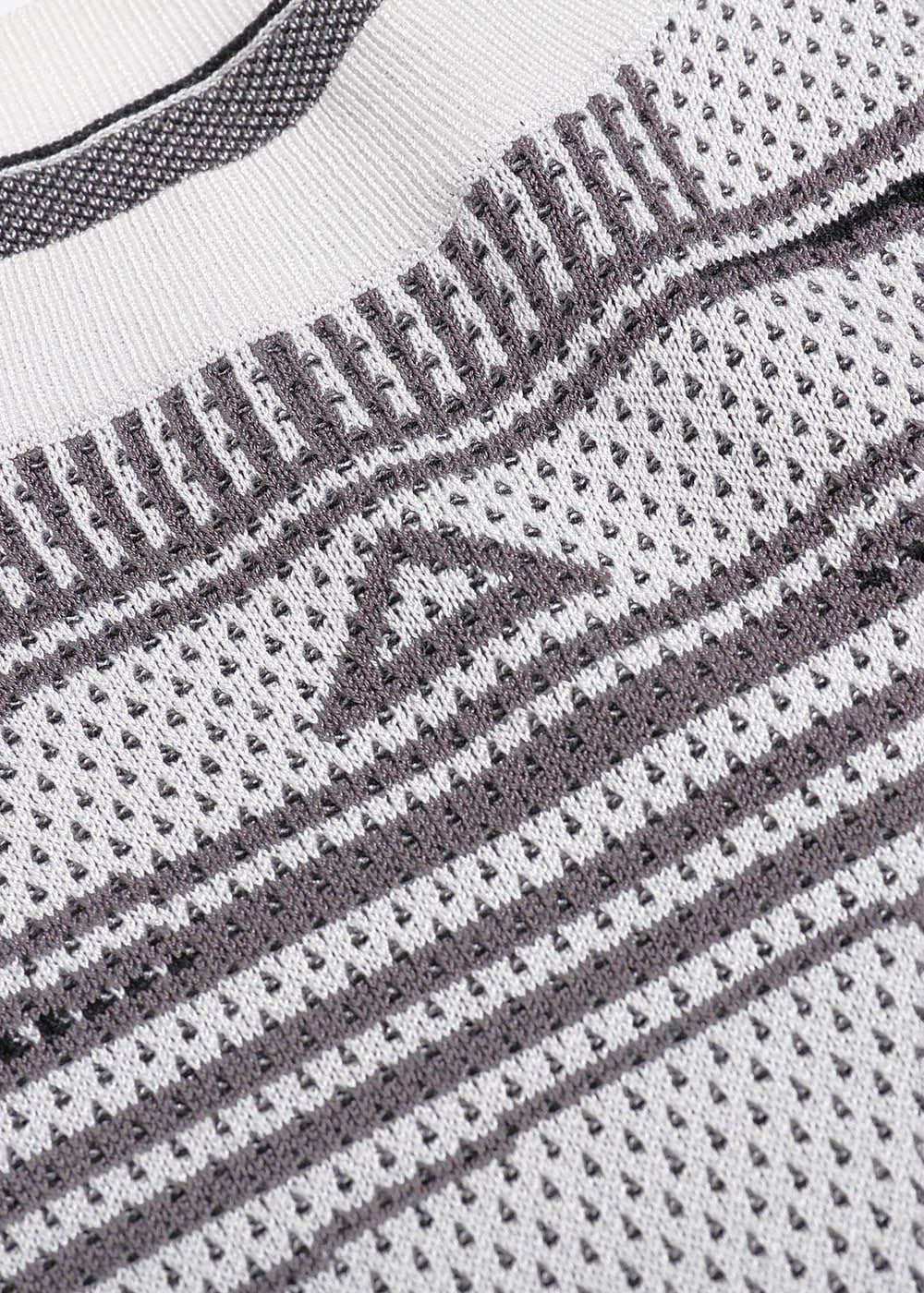 49PERCENT Future Striped Knitted Sweatshirt, premium urban and streetwear designers apparel on PROJECTISR.com, 49PERCENT