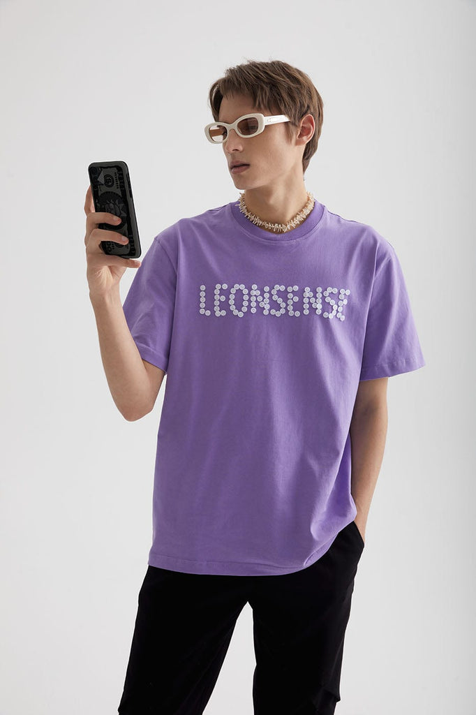 LEONSENSE Button LOGO T-Shirt, premium urban and streetwear designers apparel on PROJECTISR.com, LEONSENSE