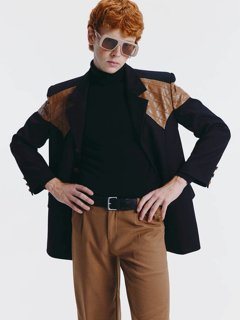 LEONSENSE Deconstructed Padded Suit Jacket, premium urban and streetwear designers apparel on PROJECTISR.com, LEONSENSE