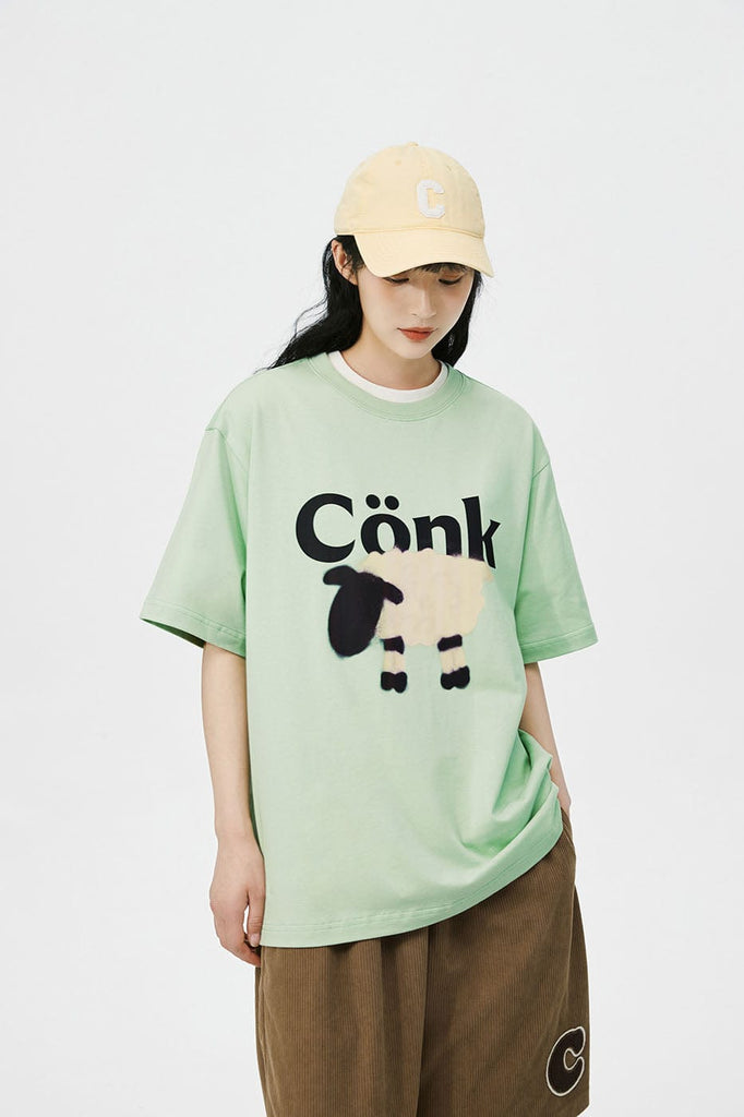 CONKLAB Coco Sheep Graffiti T-Shirt, premium urban and streetwear designers apparel on PROJECTISR.com, Conklab