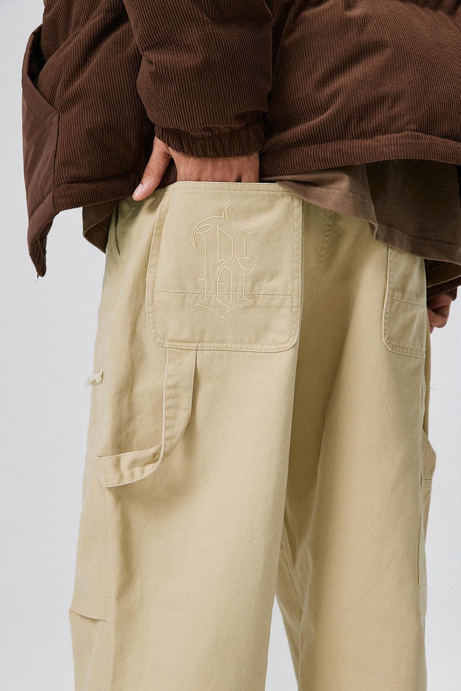 BONELESS Raw Edge Lumber Pants, premium urban and streetwear designers apparel on PROJECTISR.com, BONELESS