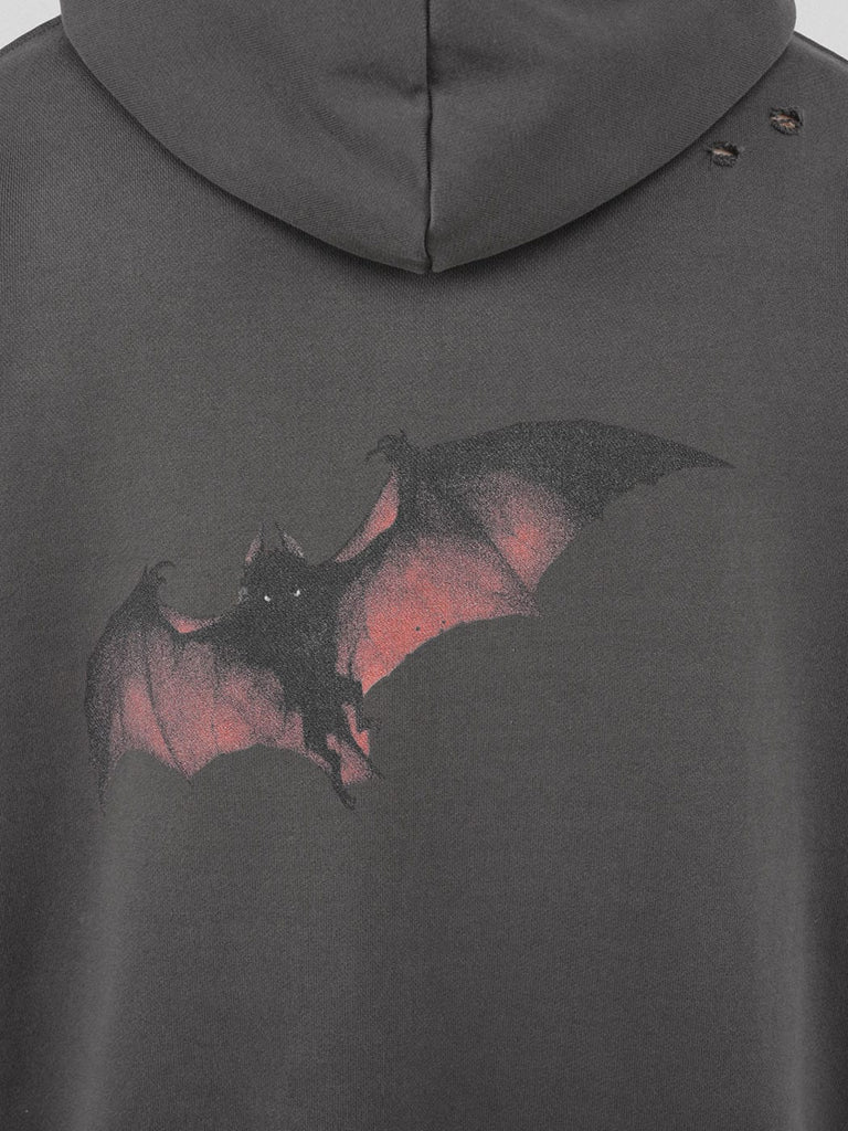UNDERWATER LOGO Bat Hoodie Grey, premium urban and streetwear designers apparel on PROJECTISR.com, UNDERWATER